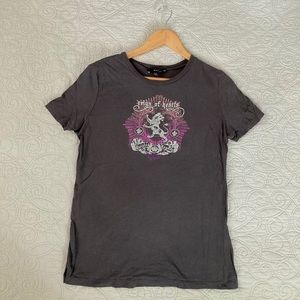 Express Reign of Hearts glitter tee